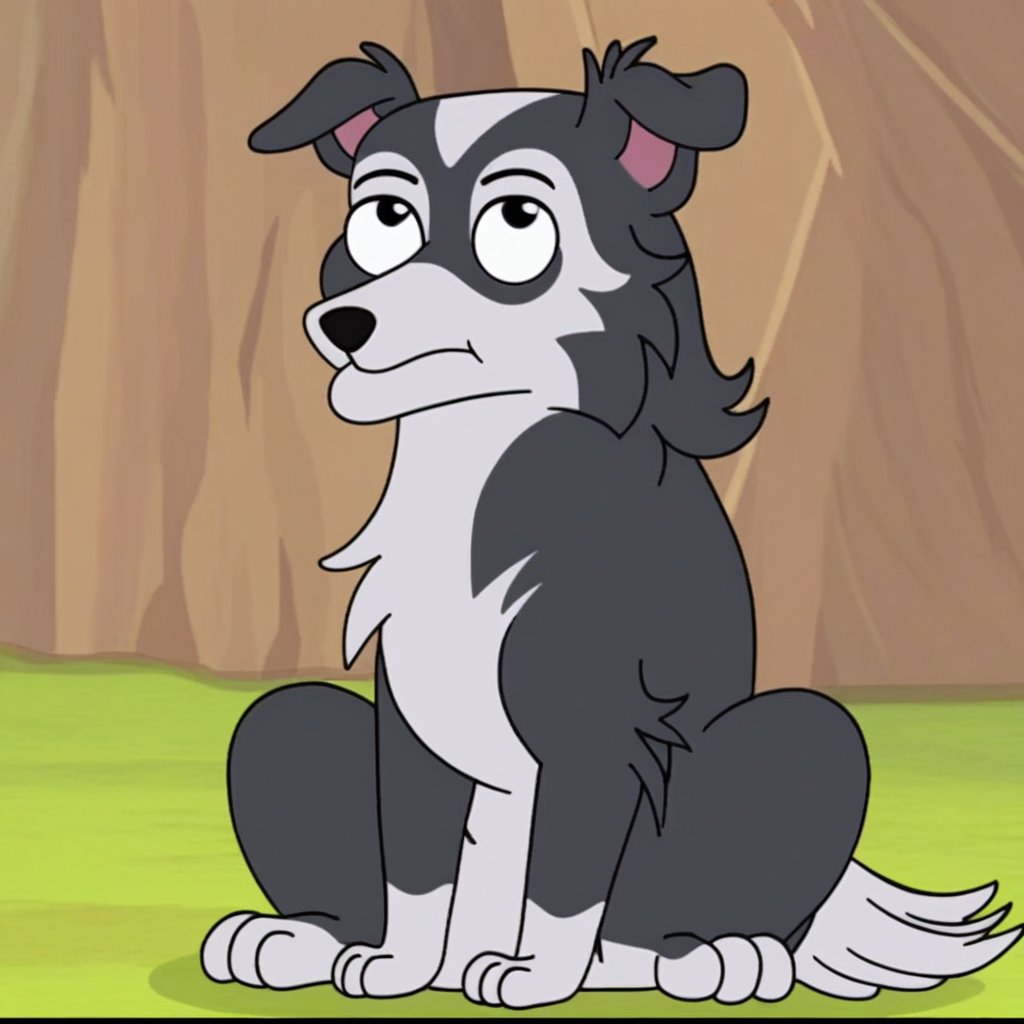 border collie bitch,  Feral,  solo by Xposing_Organisms on Tensor.Art