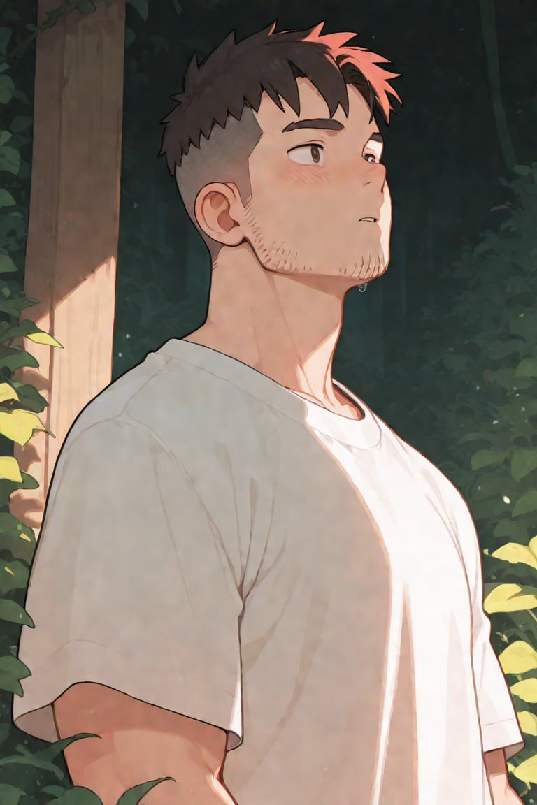 short hair,  undercut,  stubble by SushiCreative (Sushirou) on Tensor.Art