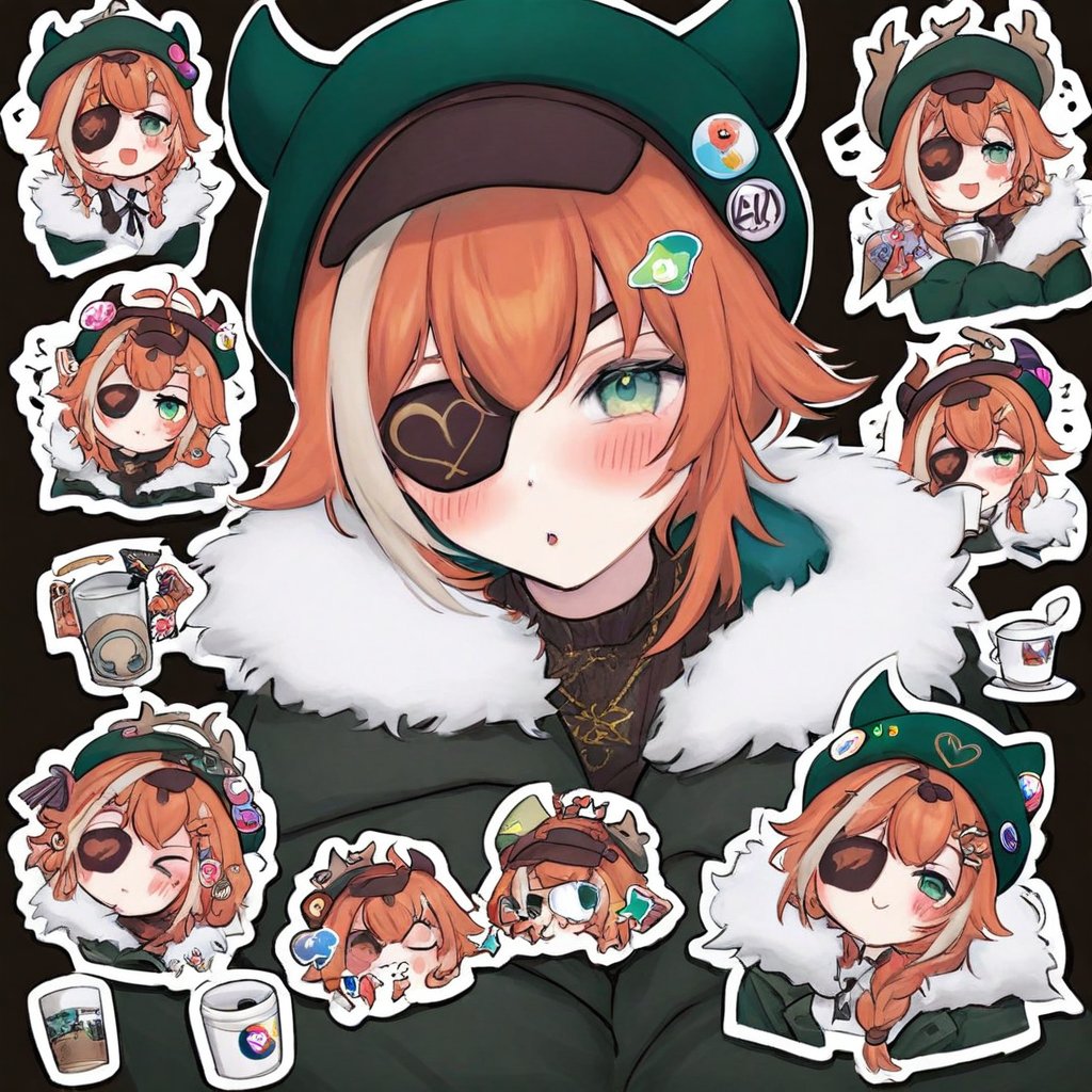hat,  sticker,  cup by user_813656970107032032 on Tensor.Art