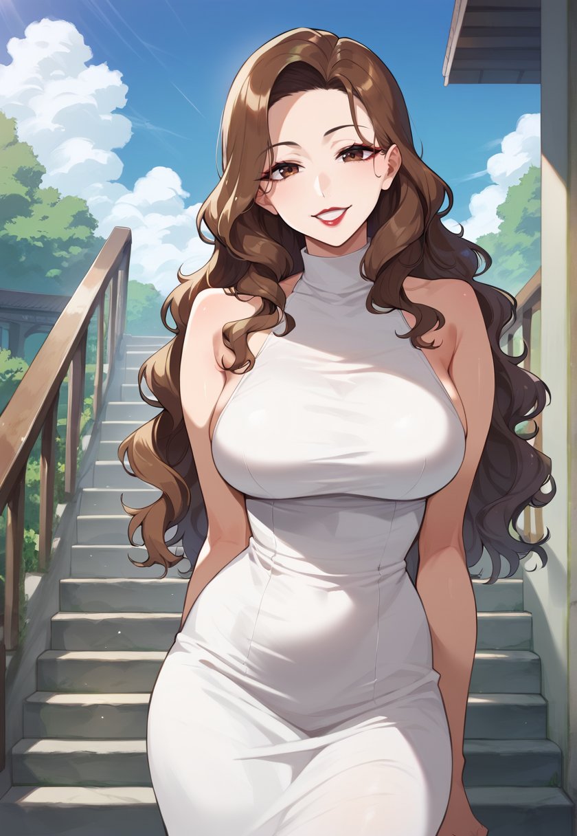 (looking at viewer,  smile,  solo by SoLegiT on Tensor.Art