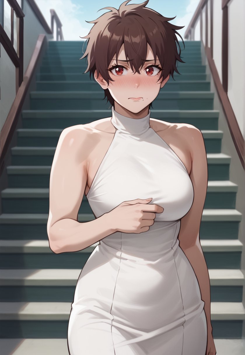 (looking at viewer,  solo,  hourglass figure by SoLegiT on Tensor.Art