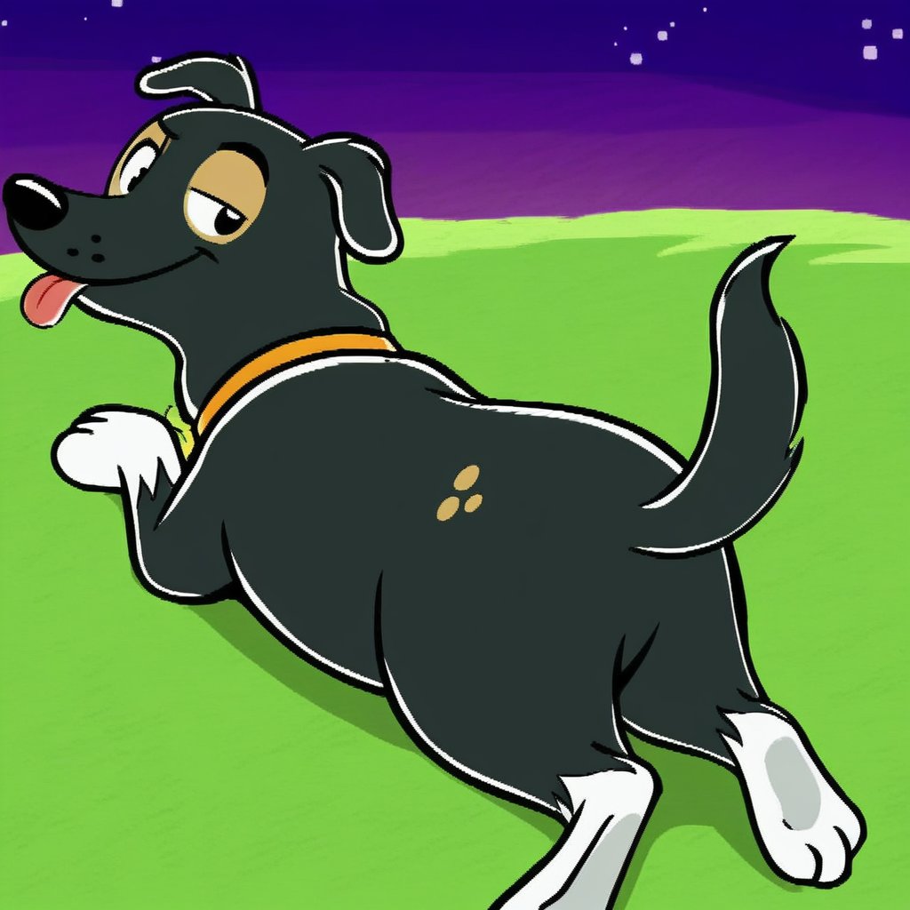 Star the number six mutt,  feral,  orange collar by Xposing_Organisms on Tensor.Art