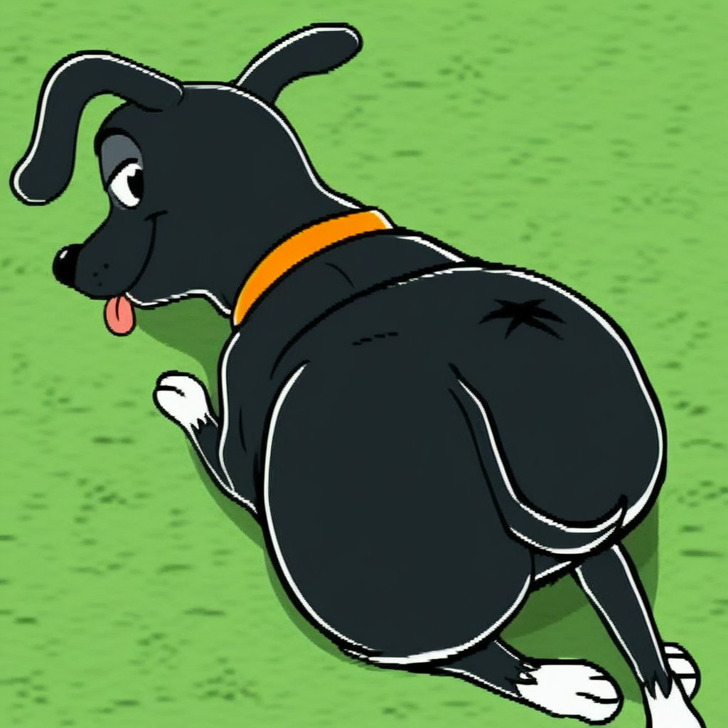 Star the number six mutt,  feral,  orange collar by Xposing_Organisms on Tensor.Art
