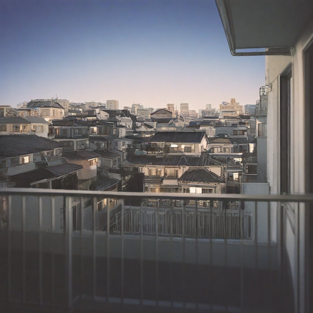 railing,  building,  balcony by MMMW on Tensor.Art