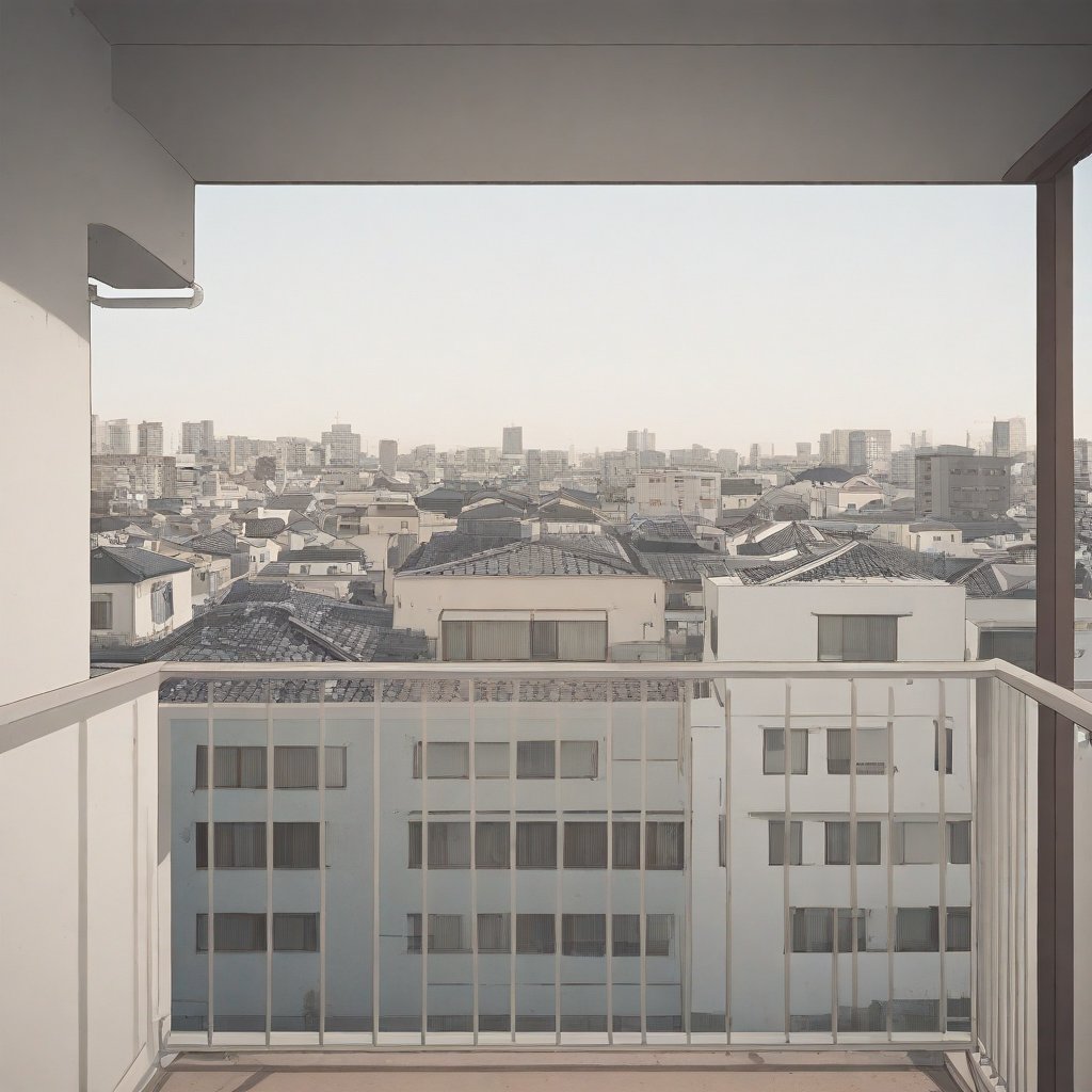 building,  balcony,  railing by MMMW on Tensor.Art