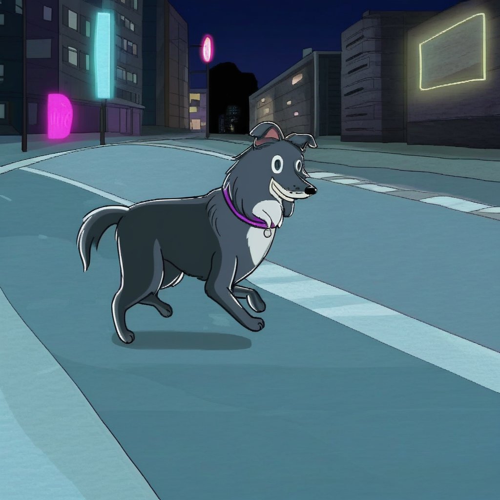 ruby border collie,  feral,  solo by Xposing_Organisms on Tensor.Art