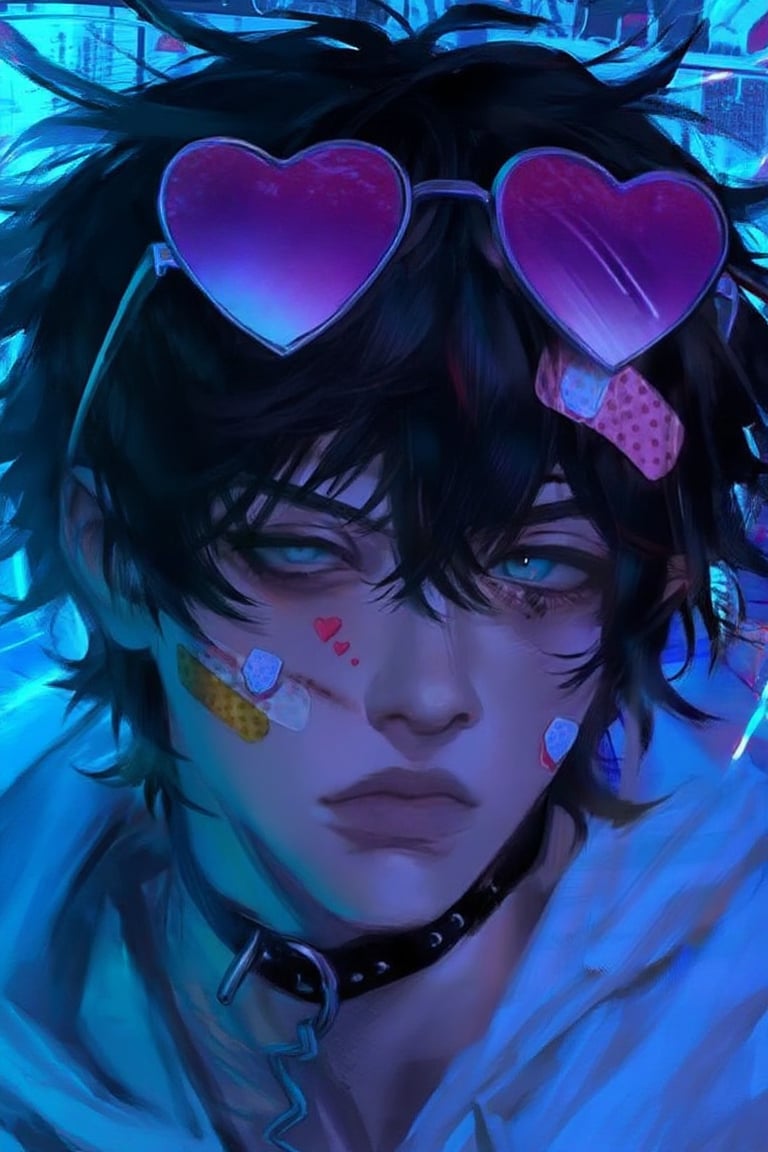 l0v3_dr4wn solo,  short hair,  blue eyes by PinkCotton 🎐 on Tensor.Art