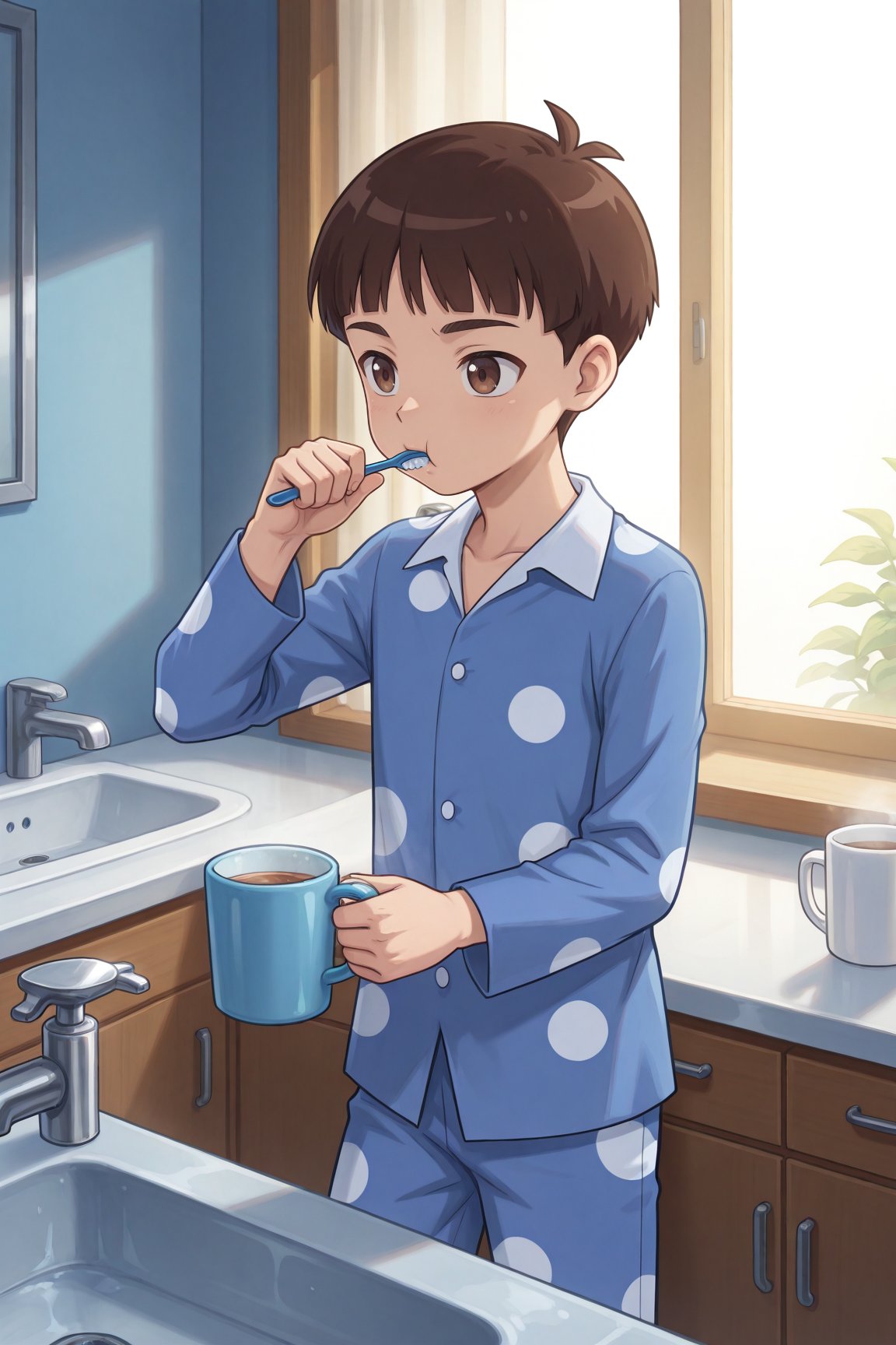 liangliang,  brown hair,  brown eyes by 25kkai on Tensor.Art