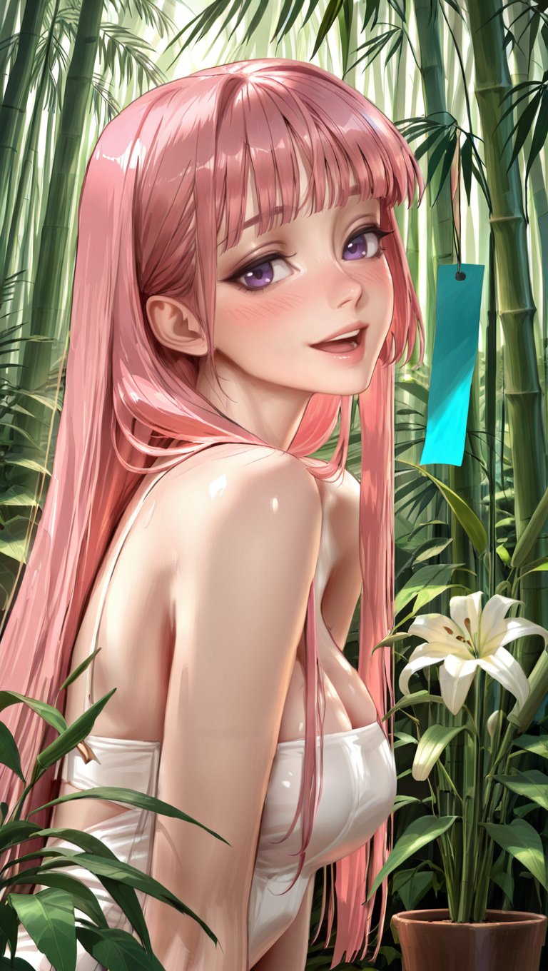 1girl,  bamboo,  bamboo forest by Rustyvivid on Tensor.Art
