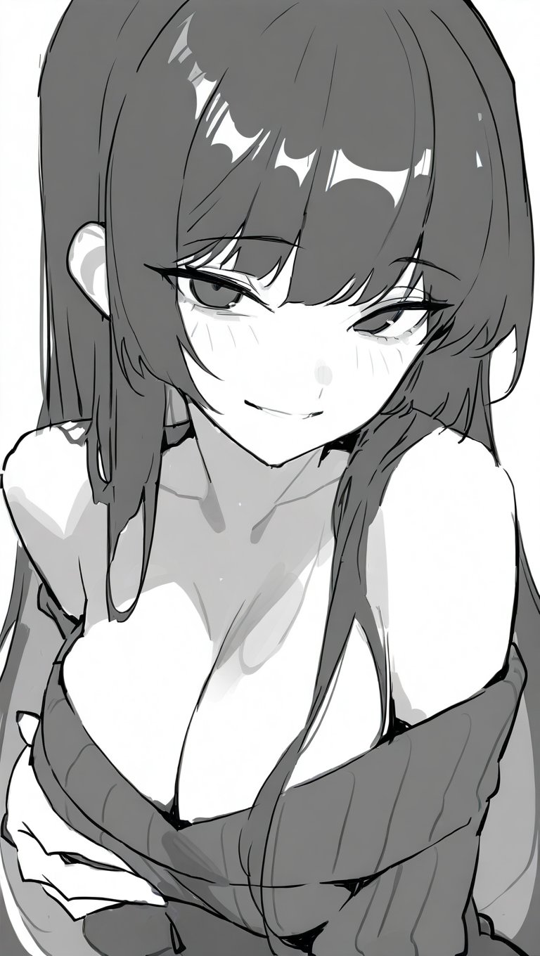 1girl,  bangs,  bare shoulders by Rustyvivid on Tensor.Art