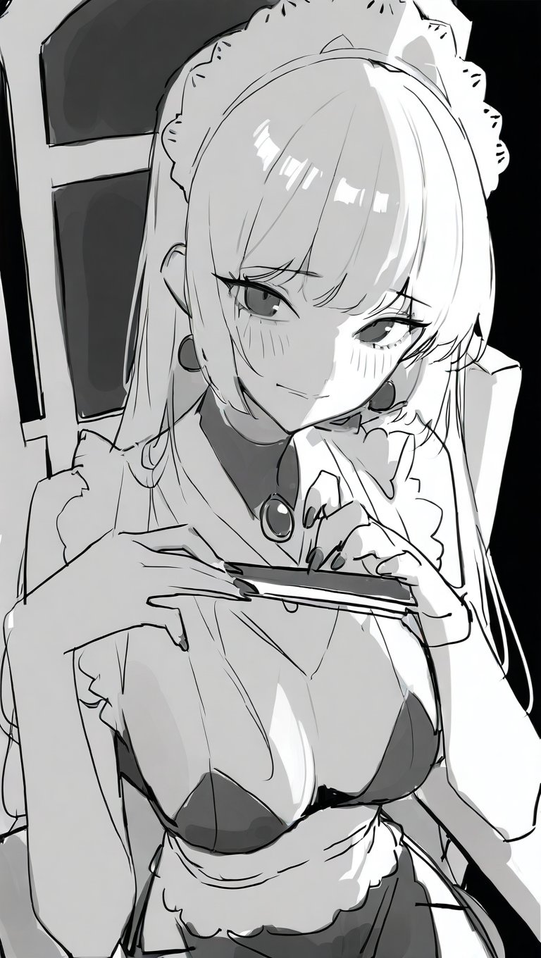 1girl,  bangs,  blush by Rustyvivid on Tensor.Art