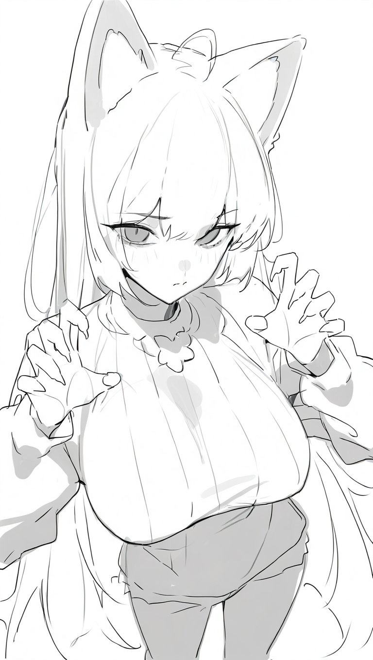 1girl,  ahoge,  animal ears by Rustyvivid on Tensor.Art