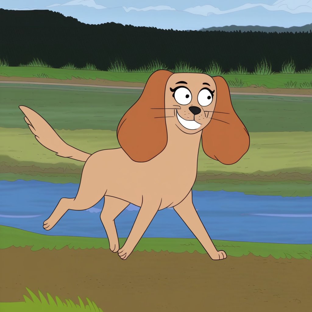 housebroken canine style,  feral,  solo by Xposing_Organisms on Tensor.Art
