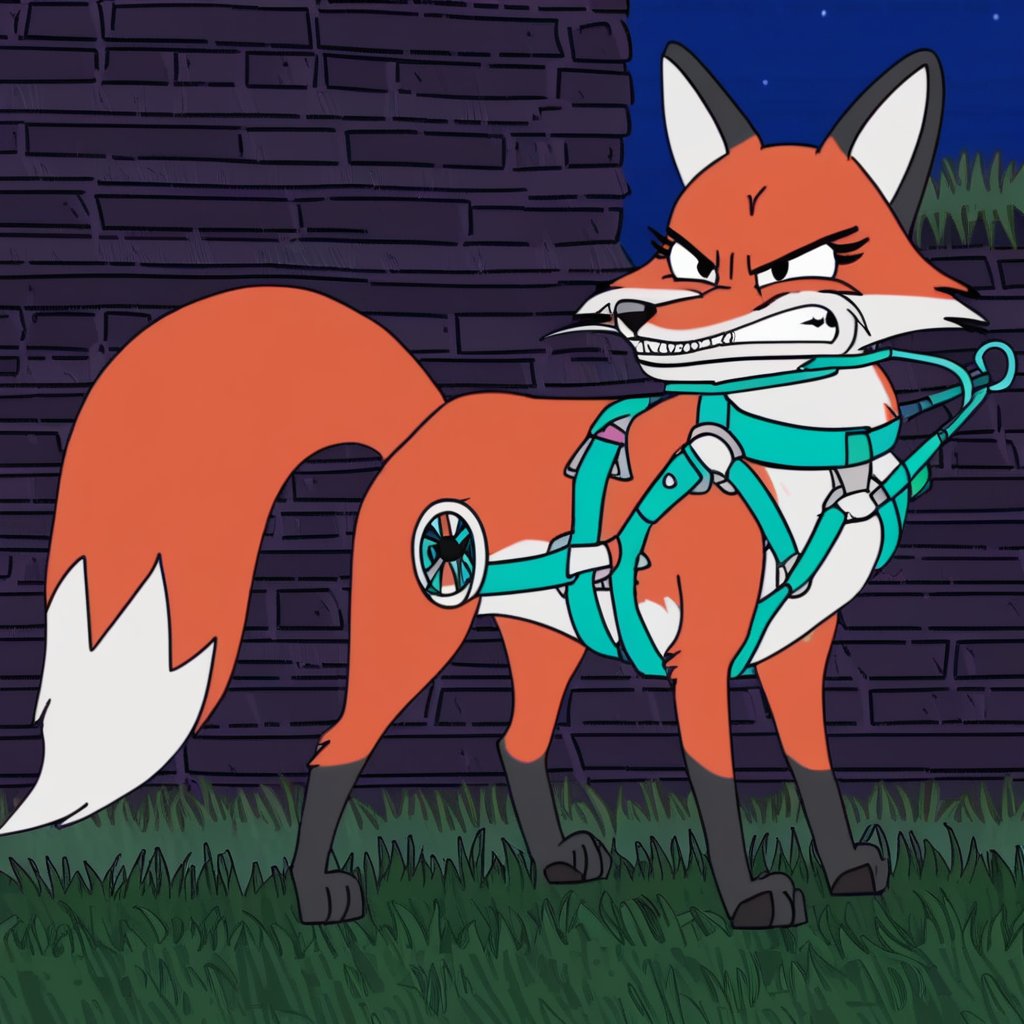housebroken canine style,  feral,  solo by Xposing_Organisms on Tensor.Art
