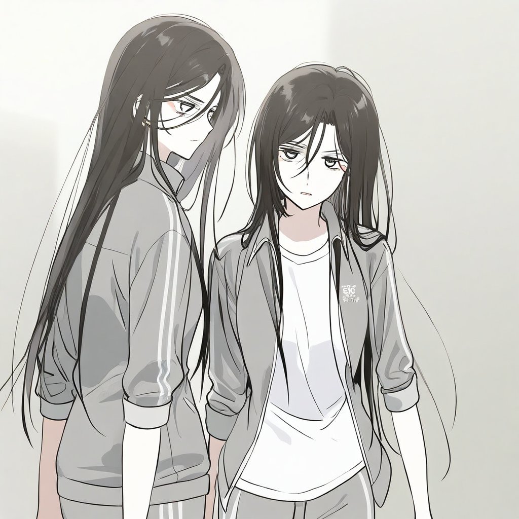 black hair,  straight hair,  long hair by Noah007 on Tensor.Art
