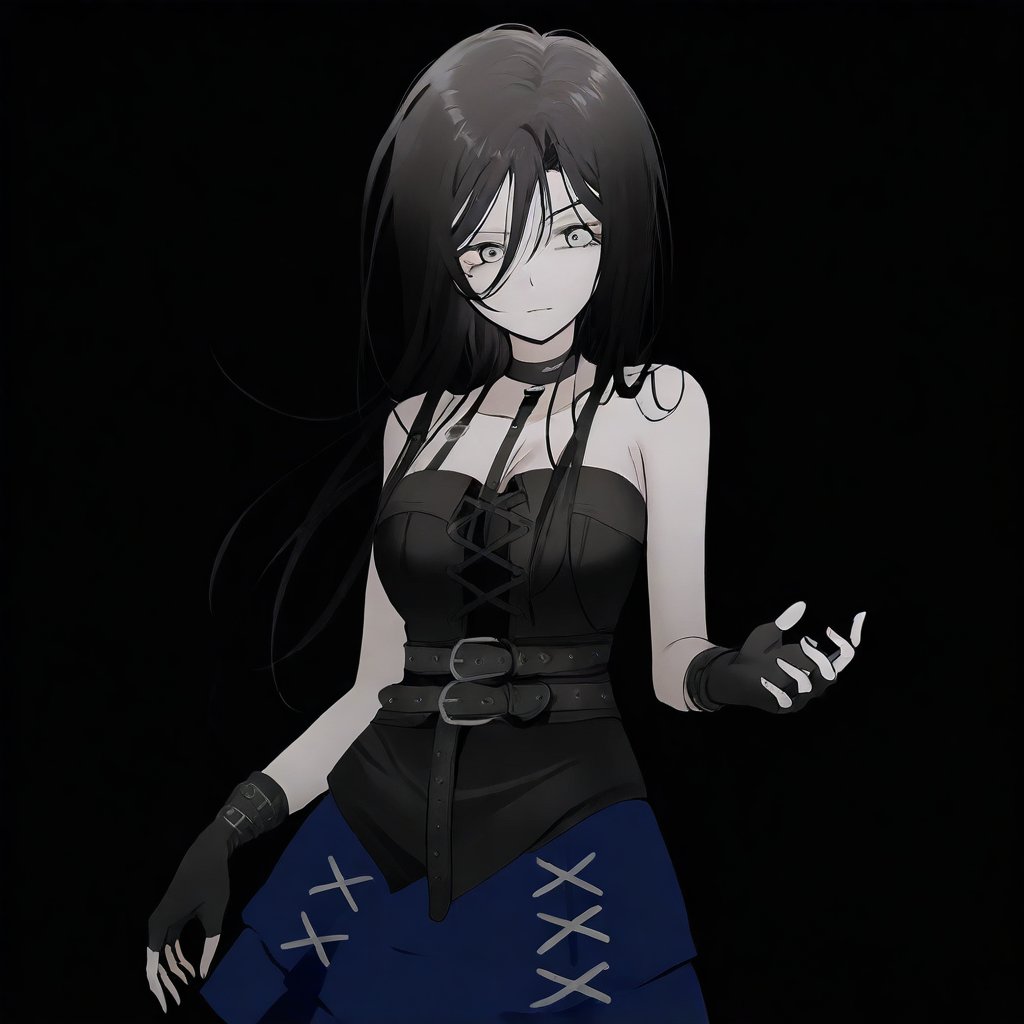 long hair,  black hair,  grey eyes by Noah007 on Tensor.Art