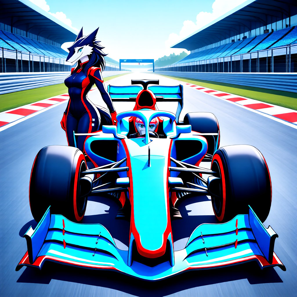 car racing track background,  solo,  female by RodAndRog on Tensor.Art