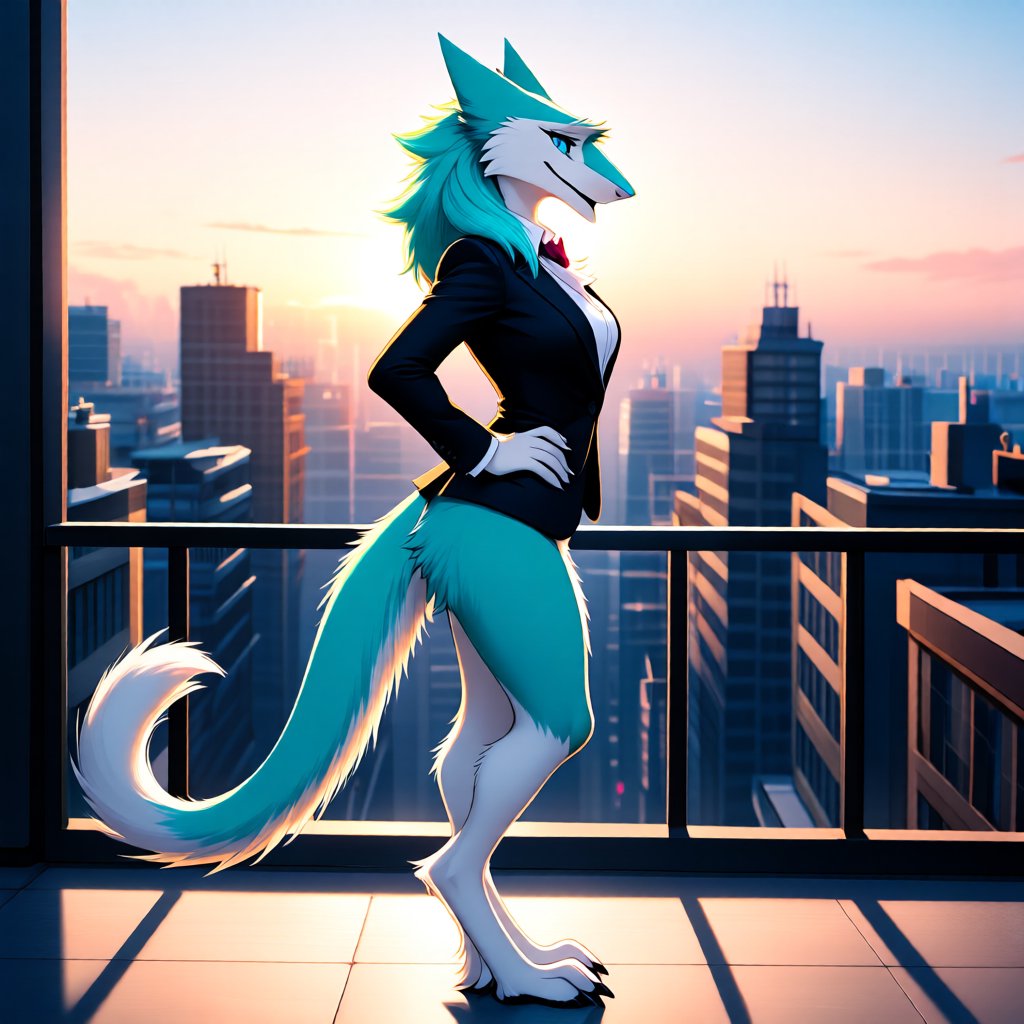 city background,  dawn,  solo by RodAndRog on Tensor.Art