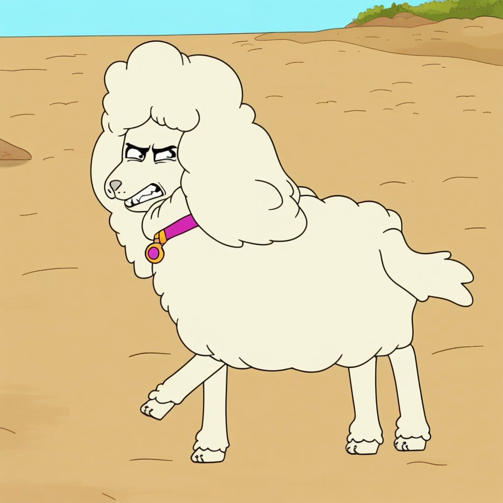 honey masquerading as a ewe,  feral,  from behind by Xposing_Organisms on Tensor.Art