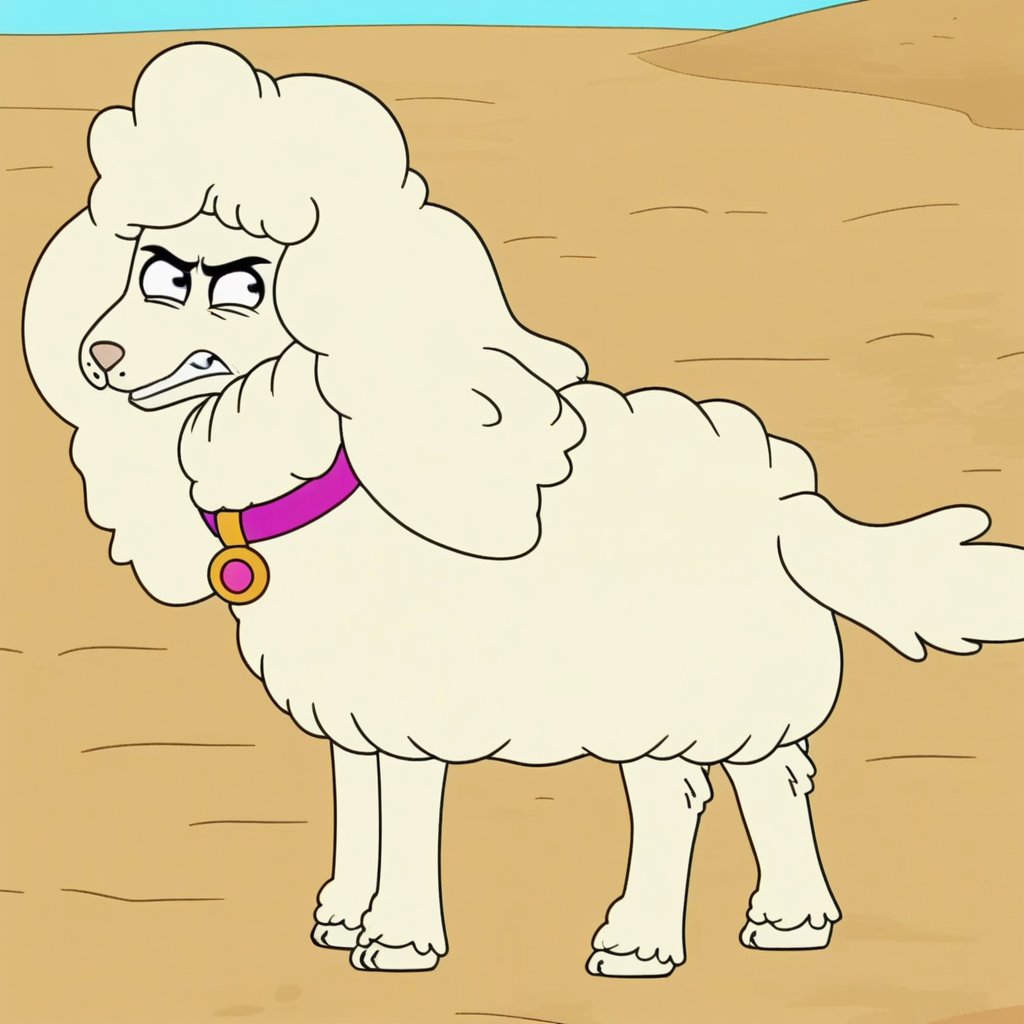 honey masquerading as a ewe,  feral,  from behind by Xposing_Organisms on Tensor.Art