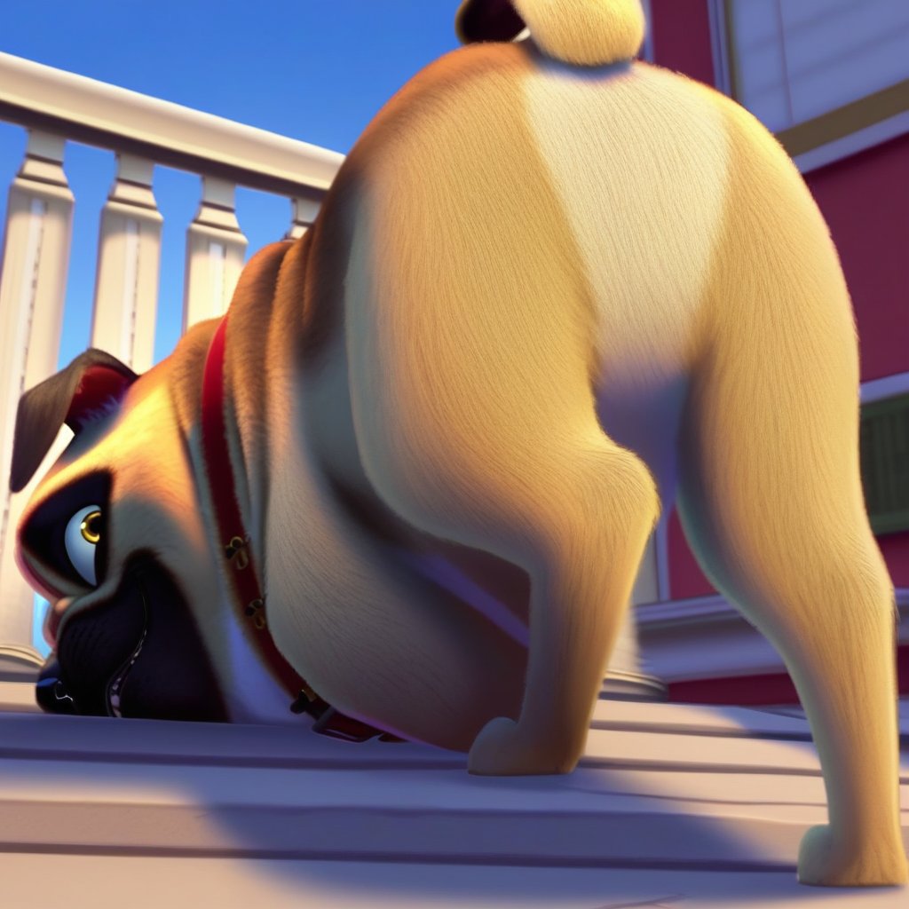 precious pug,  feral,  solo by Xposing_Organisms on Tensor.Art