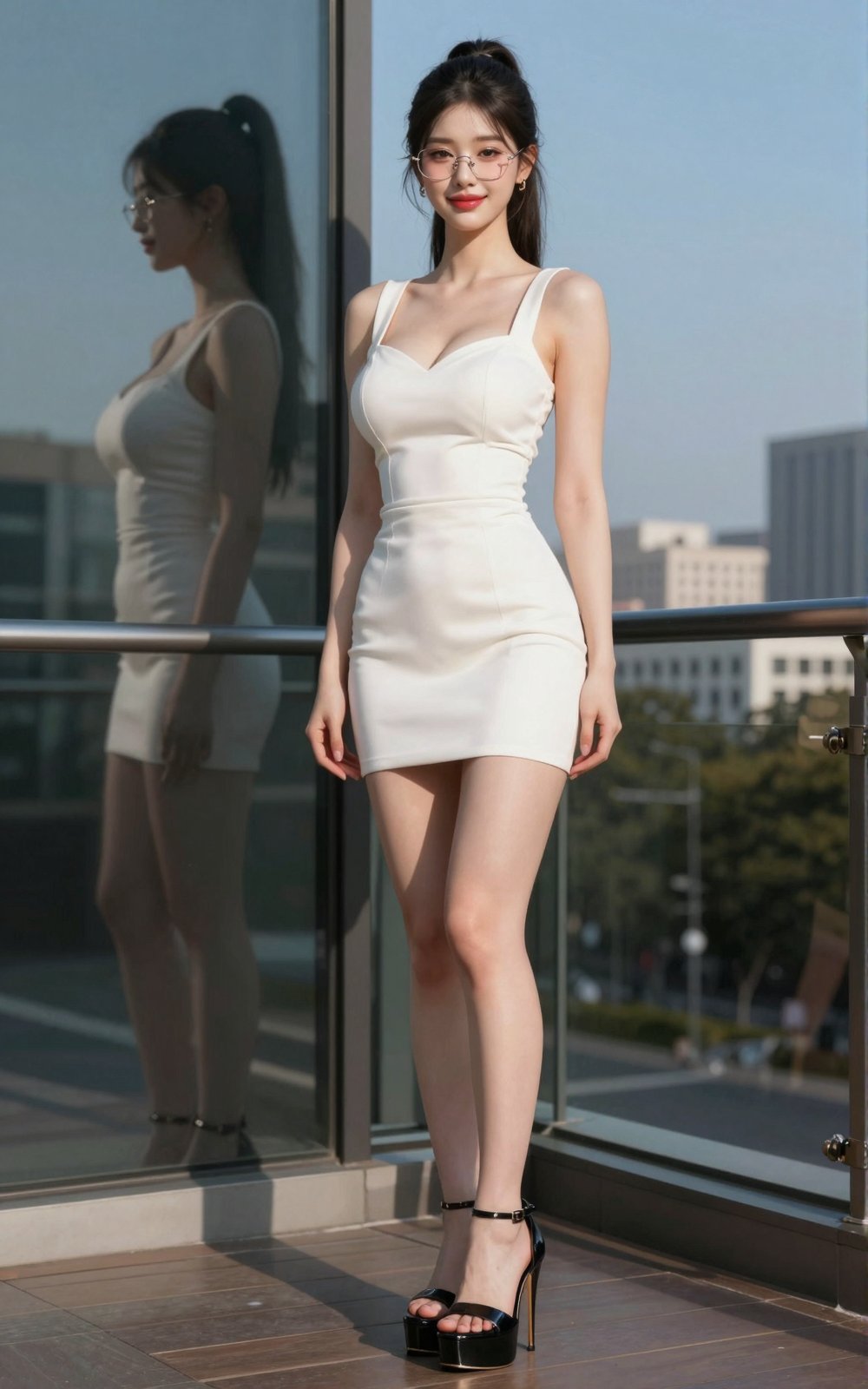 Korean Woman Image: A beautiful Korean woman with I-cup breasts that seem ready to burst,  a glamorous buttocks,  and firm...