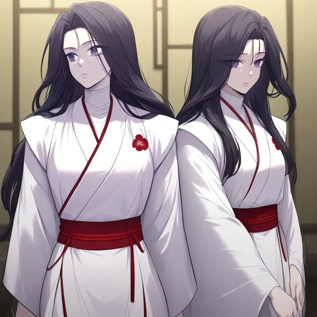 long hair,  black hair,  purple eyes by Noah007 on Tensor.Art