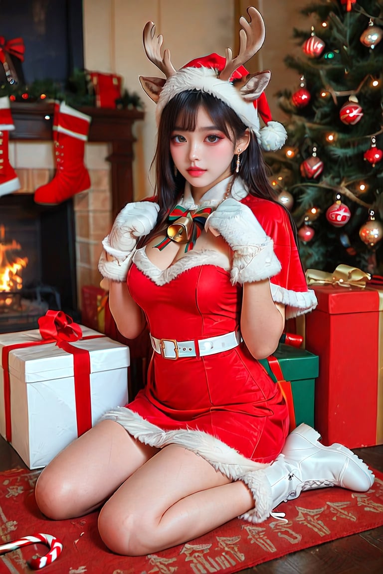 1girl,  antlers,  bell by DQ on Tensor.Art