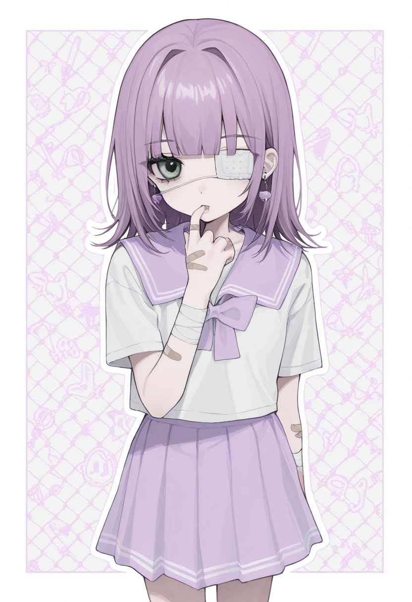 1girl,  medium hair,  blunt bangs by blue_horizon on Tensor.Art