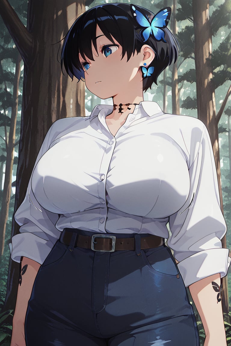 Bustling breasts,  tight pants,  Beautiful breasts by らび@kiyoka_succubus on Tensor.Art