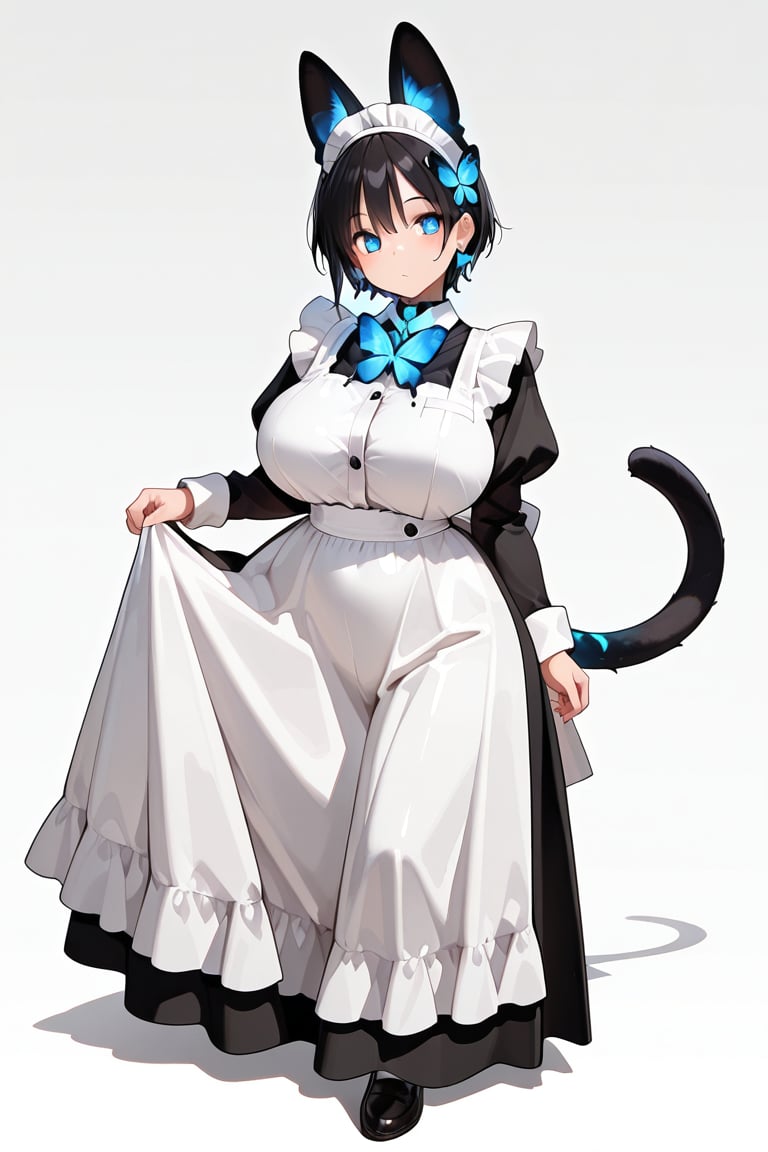 Long Skirt Maid,  Skirt & glowing markings,  Beautiful breasts by らび@kiyoka_succubus on Tensor.Art