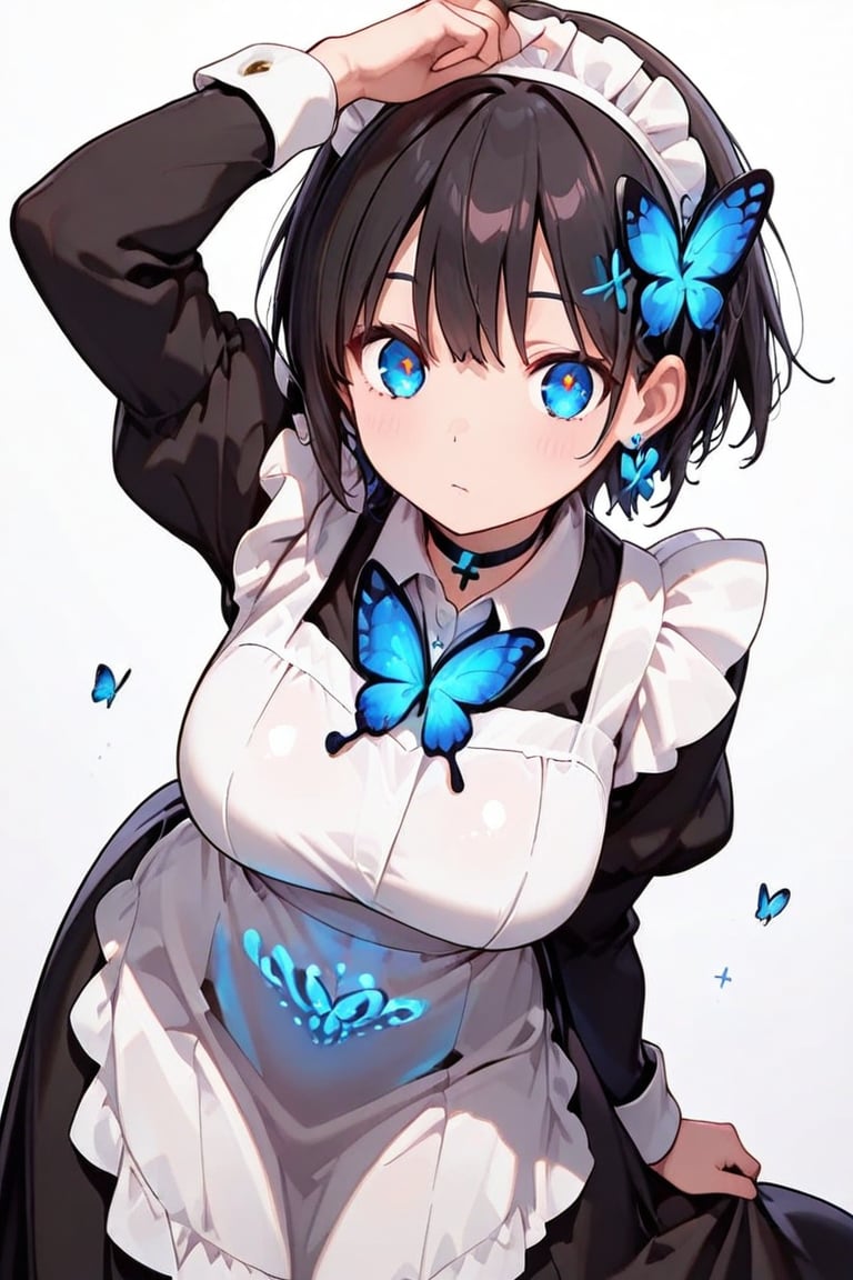 Long Skirt Maid,  Skirt & glowing markings,  Beautiful breasts by らび@kiyoka_succubus on Tensor.Art
