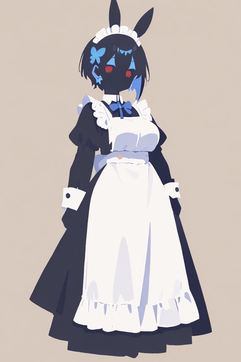 Long Skirt Maid,  Skirt & glowing markings,  Beautiful breasts by らび@kiyoka_succubus on Tensor.Art