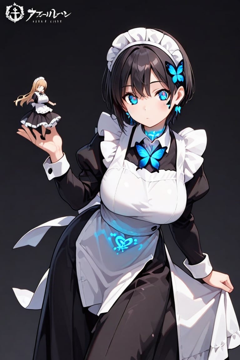 Long Skirt Maid,  Skirt & glowing markings,  Beautiful breasts by らび@kiyoka_succubus on Tensor.Art