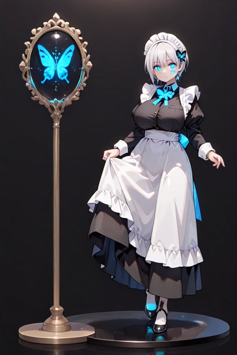 Long Skirt Maid,  Skirt & glowing markings,  Beautiful breasts by らび@kiyoka_succubus on Tensor.Art