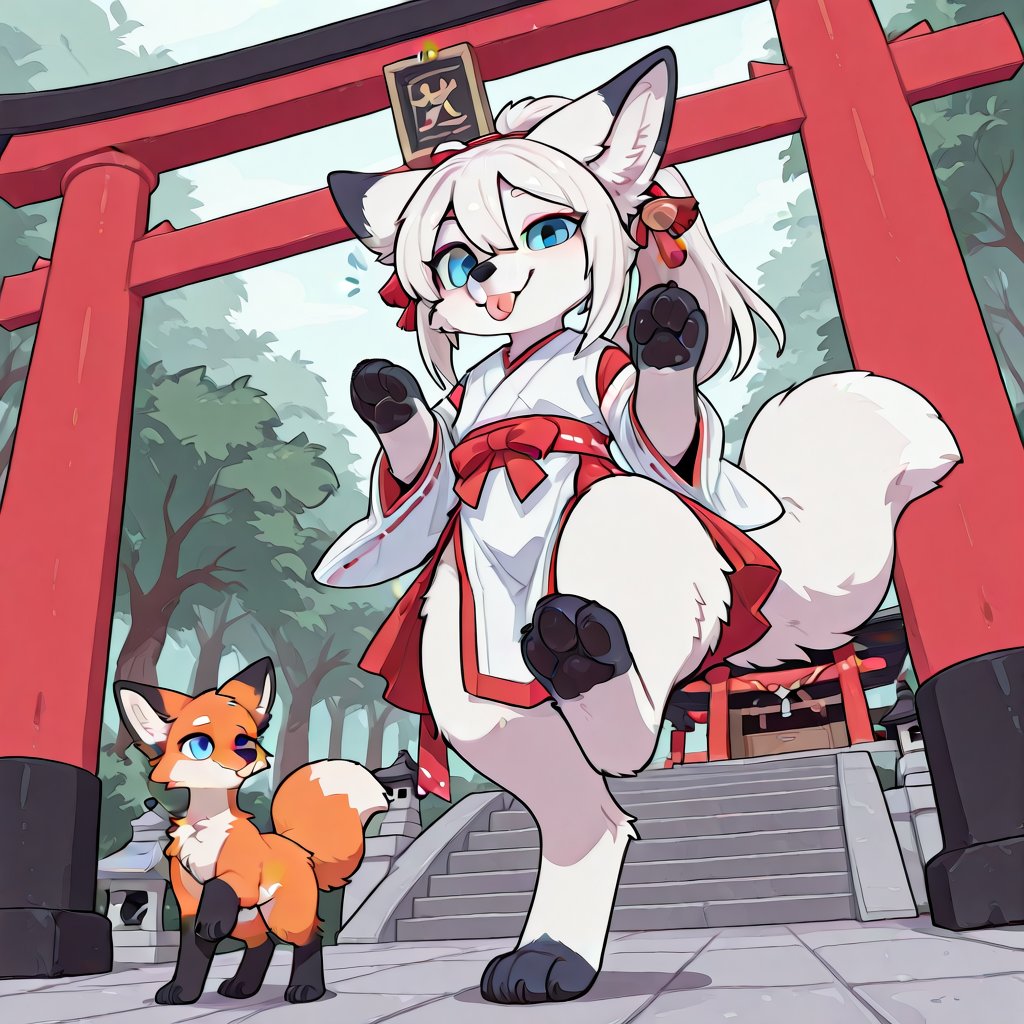 furry,  semi-anthro,  feral by miaomiao on Tensor.Art