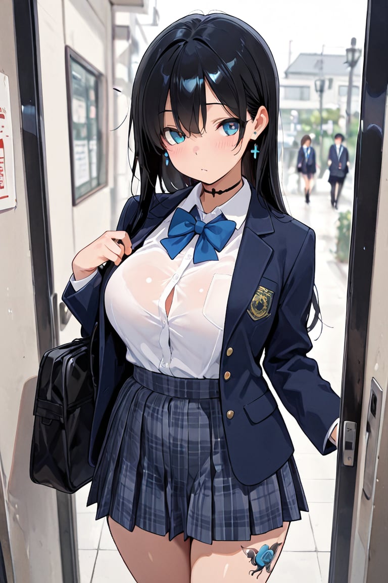 l,  Blazer girls' uniform,  masterpiece by らび@kiyoka_succubus on Tensor.Art