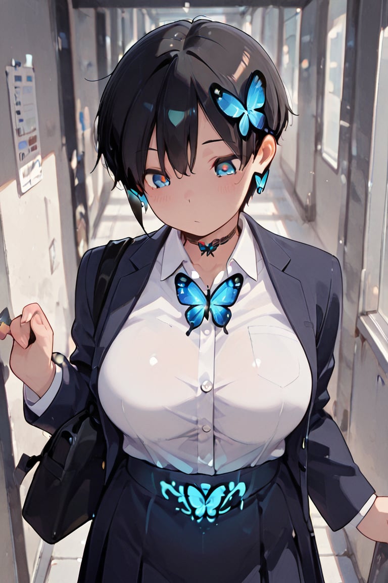 l,  Blazer girls' uniform,  masterpiece by らび@kiyoka_succubus on Tensor.Art