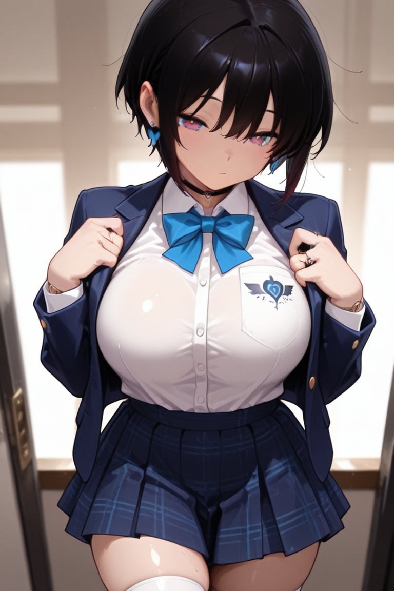Blazer girls' uniform,  Skirt tattoos,  masterpiece by らび@kiyoka_succubus on Tensor.Art