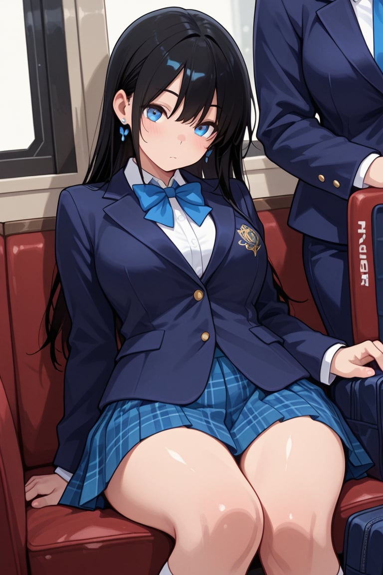 Blazer girls' uniform,  Skirt tattoos,  masterpiece by らび@kiyoka_succubus on Tensor.Art