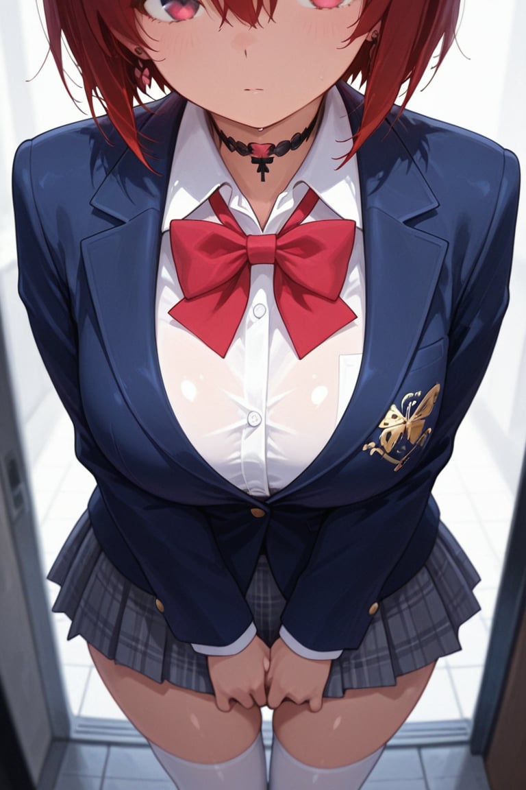 Blazer girls' uniform,  Skirt tattoos,  masterpiece by らび@kiyoka_succubus on Tensor.Art