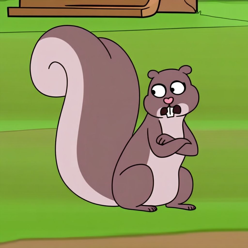 housebroken squirrel style,  buck teeth,  feral by Xposing_Organisms on Tensor.Art