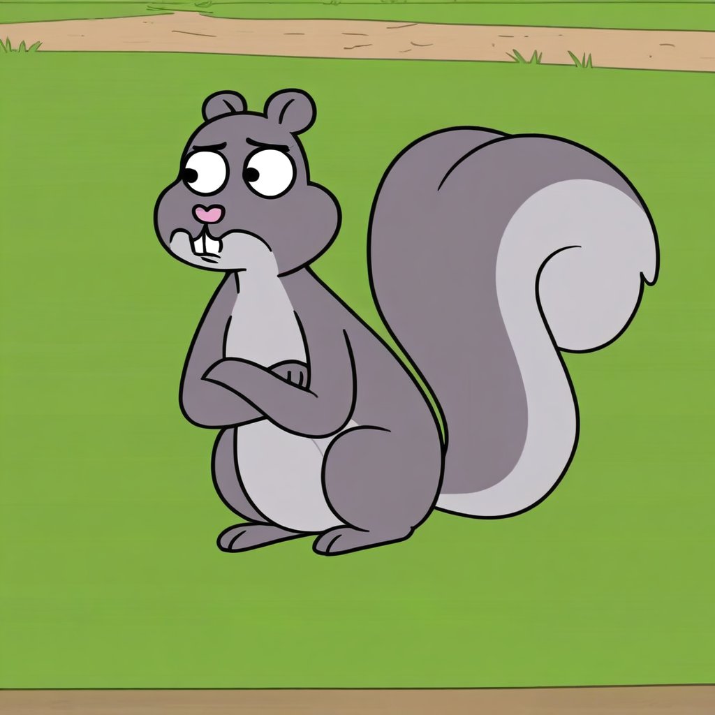 housebroken squirrel style,  buck teeth,  feral by Xposing_Organisms on Tensor.Art