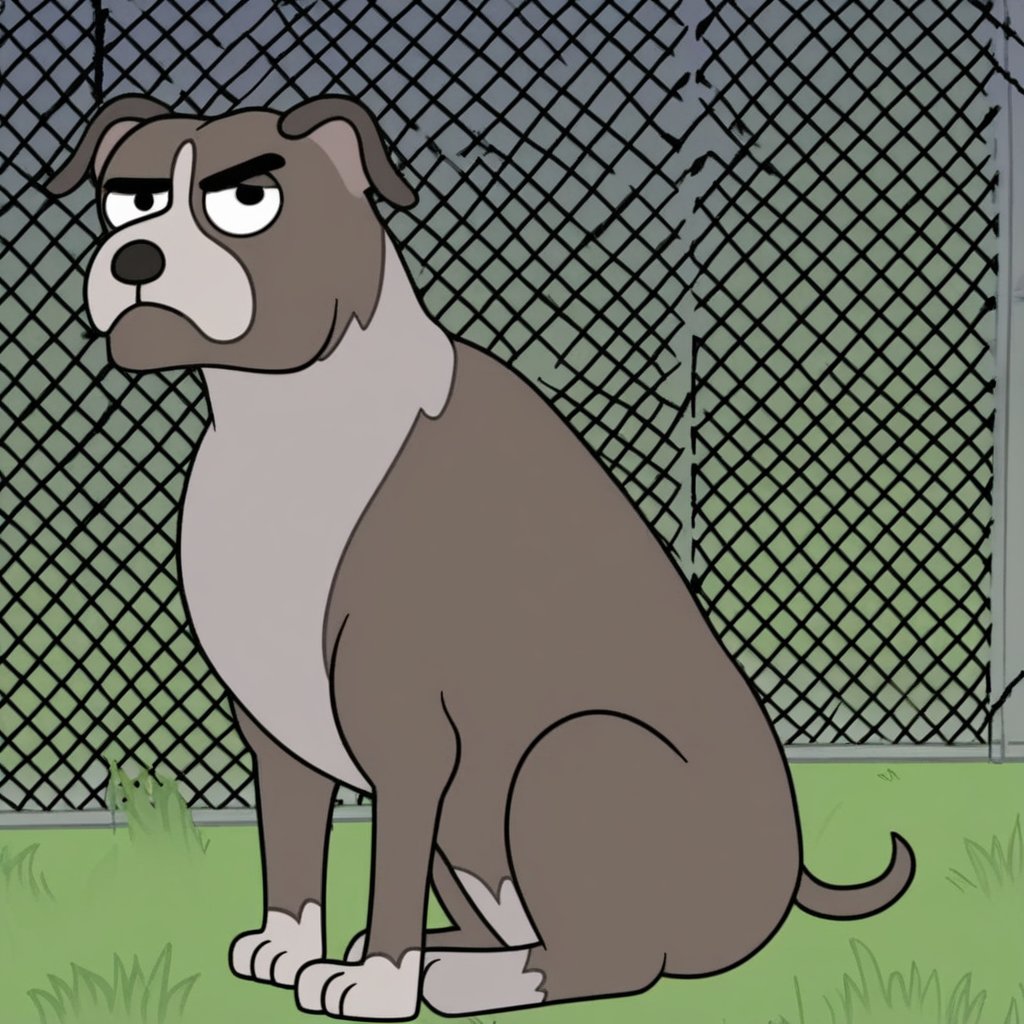 predator pit bull terrier,  feral,  solo by Xposing_Organisms on Tensor.Art