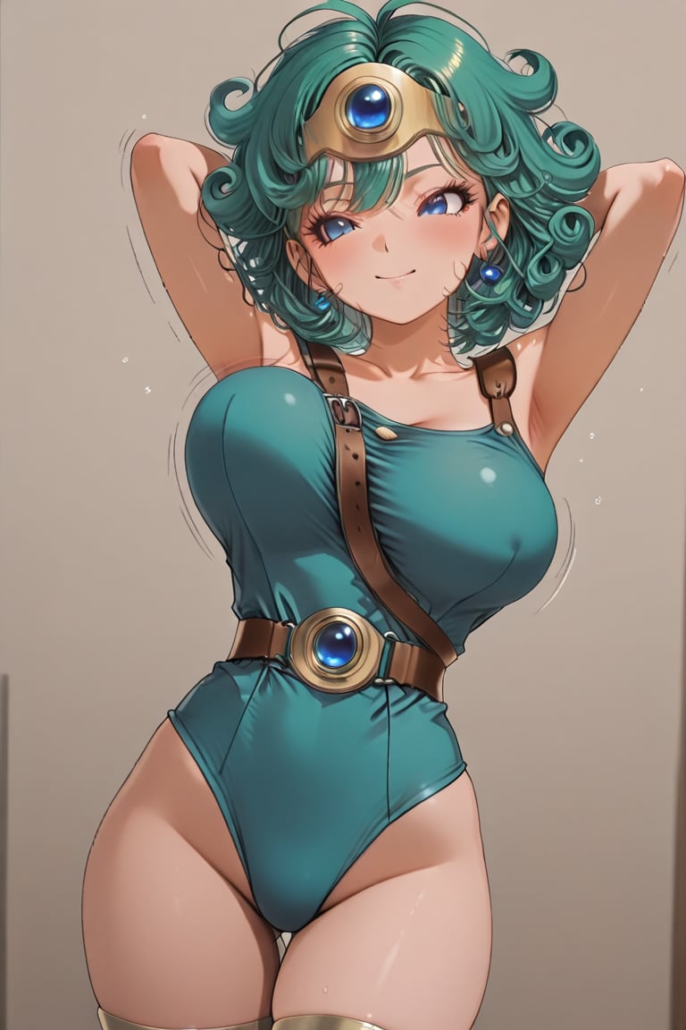 （Green Leotard Knight,  ),  masterpiece by らび@kiyoka_succubus on Tensor.Art