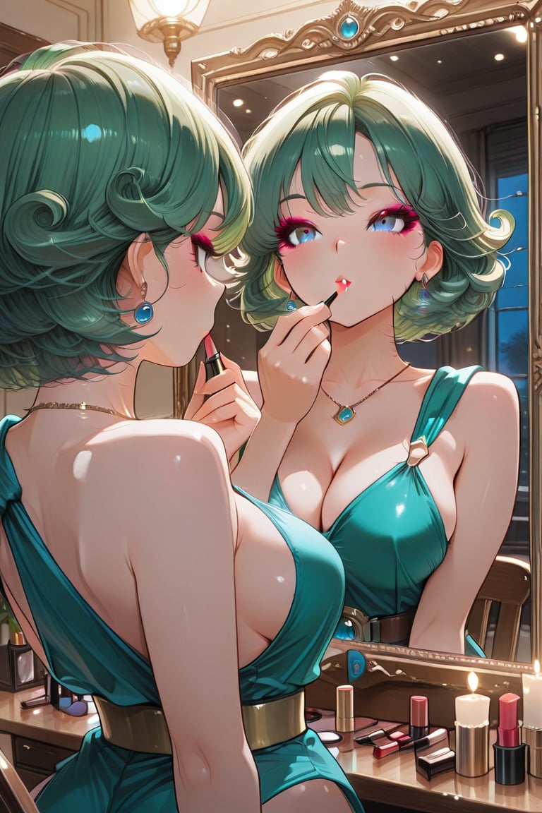 （Green Leotard Knight,  ),  masterpiece by らび@kiyoka_succubus on Tensor.Art