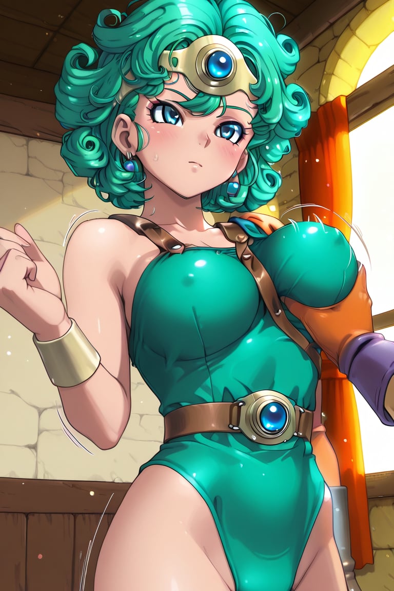 (Green enamel Leotard Knight） (,  dq4_sofia,  heroine (dq4) by らび@kiyoka_succubus on Tensor.Art