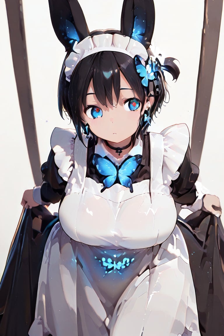 Engraving on skirt and apron,  beautiful breasts,  masterpiece by らび@kiyoka_succubus on Tensor.Art