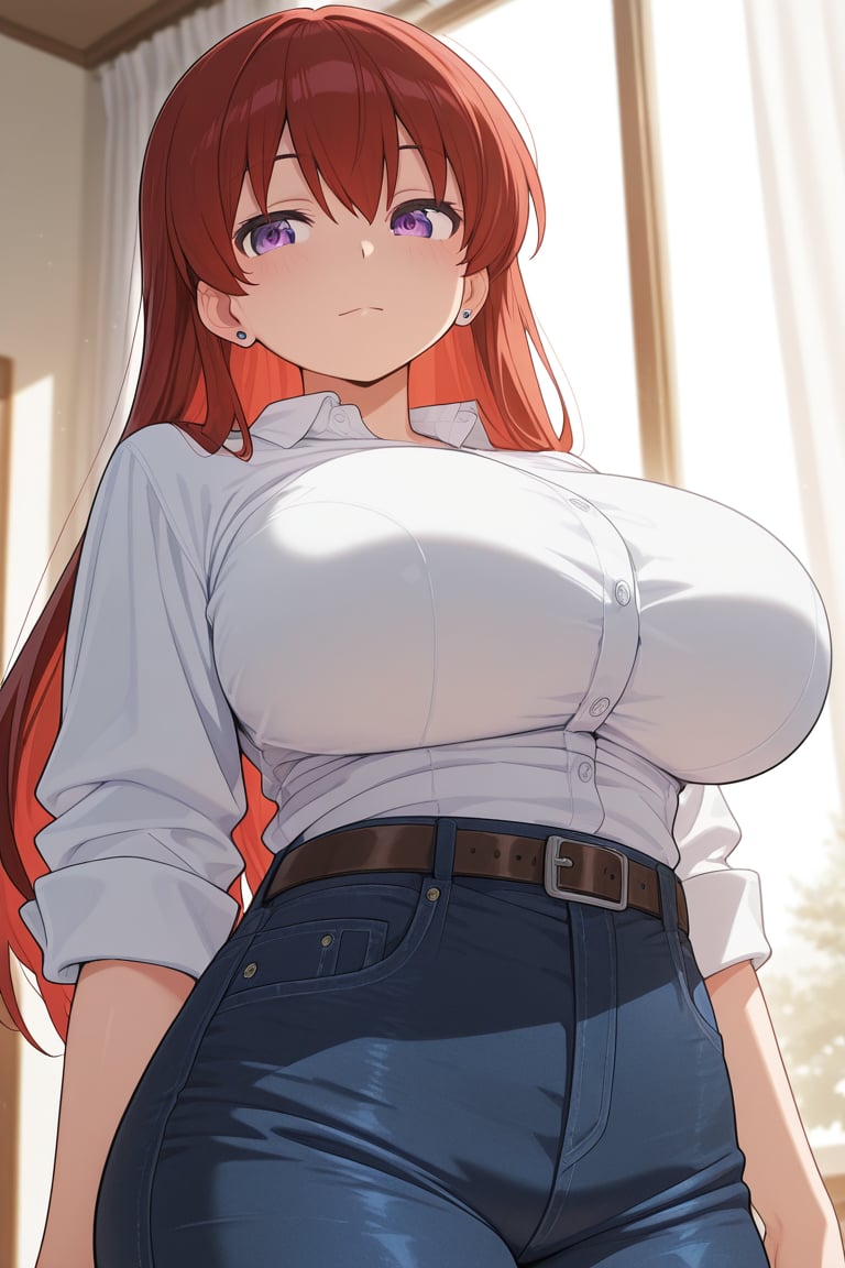 Bustling breasts,  tight pants by らび@kiyoka_succubus on Tensor.Art