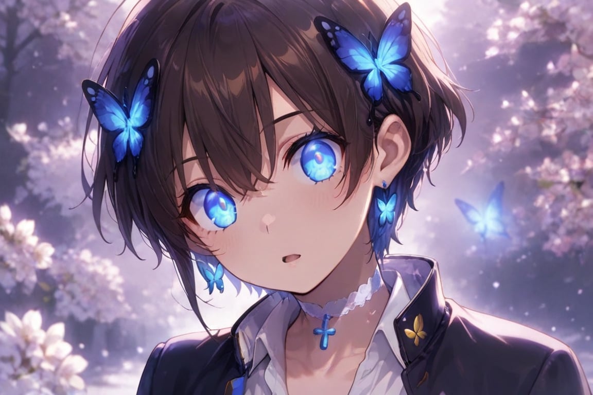 Kiyoshika-kun,  androgynous beauty,  Glowing effect by らび@kiyoka_succubus on Tensor.Art